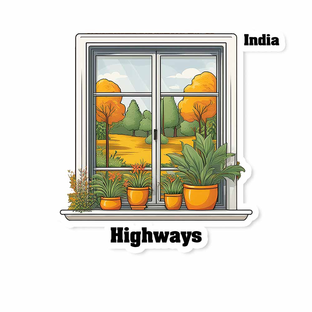 Highways Fridge Magnet