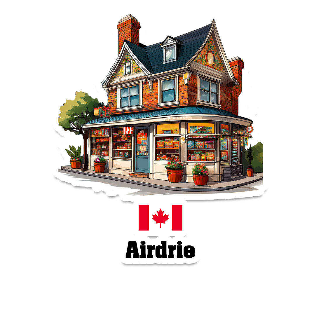 Airdrie Fridge Magnet