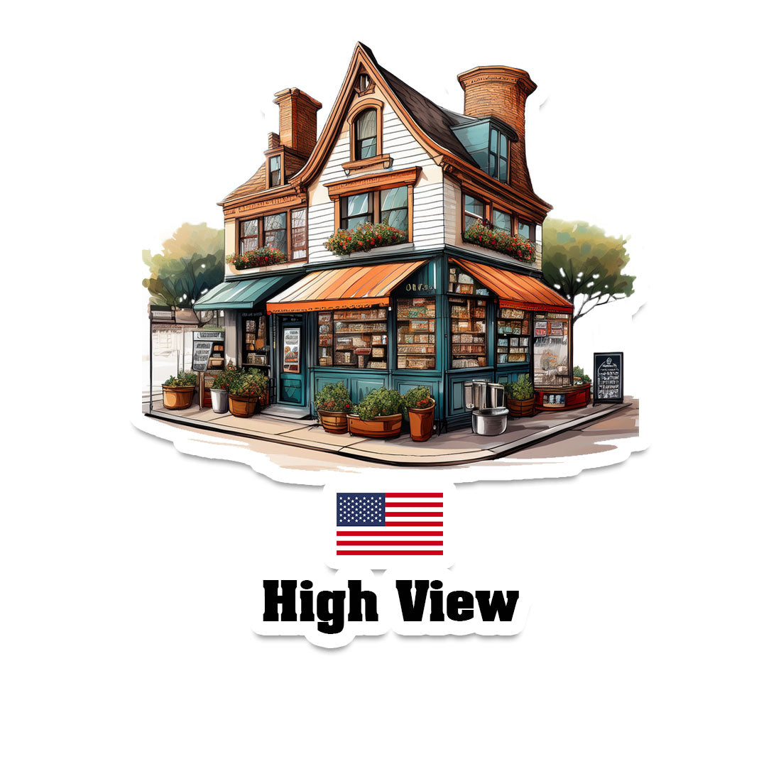 High View Fridge Magnet