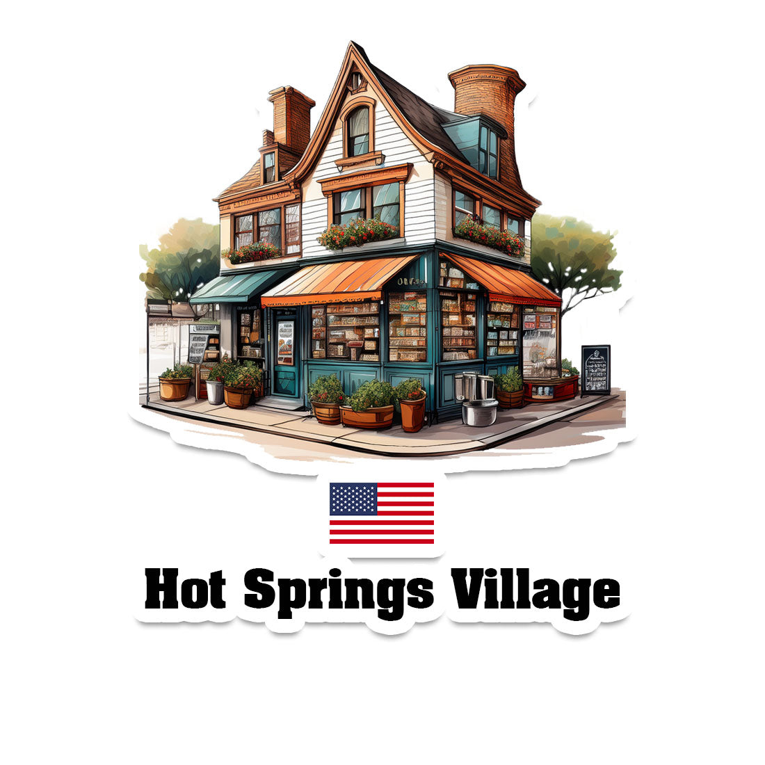 Hot Springs Village Fridge Magnet