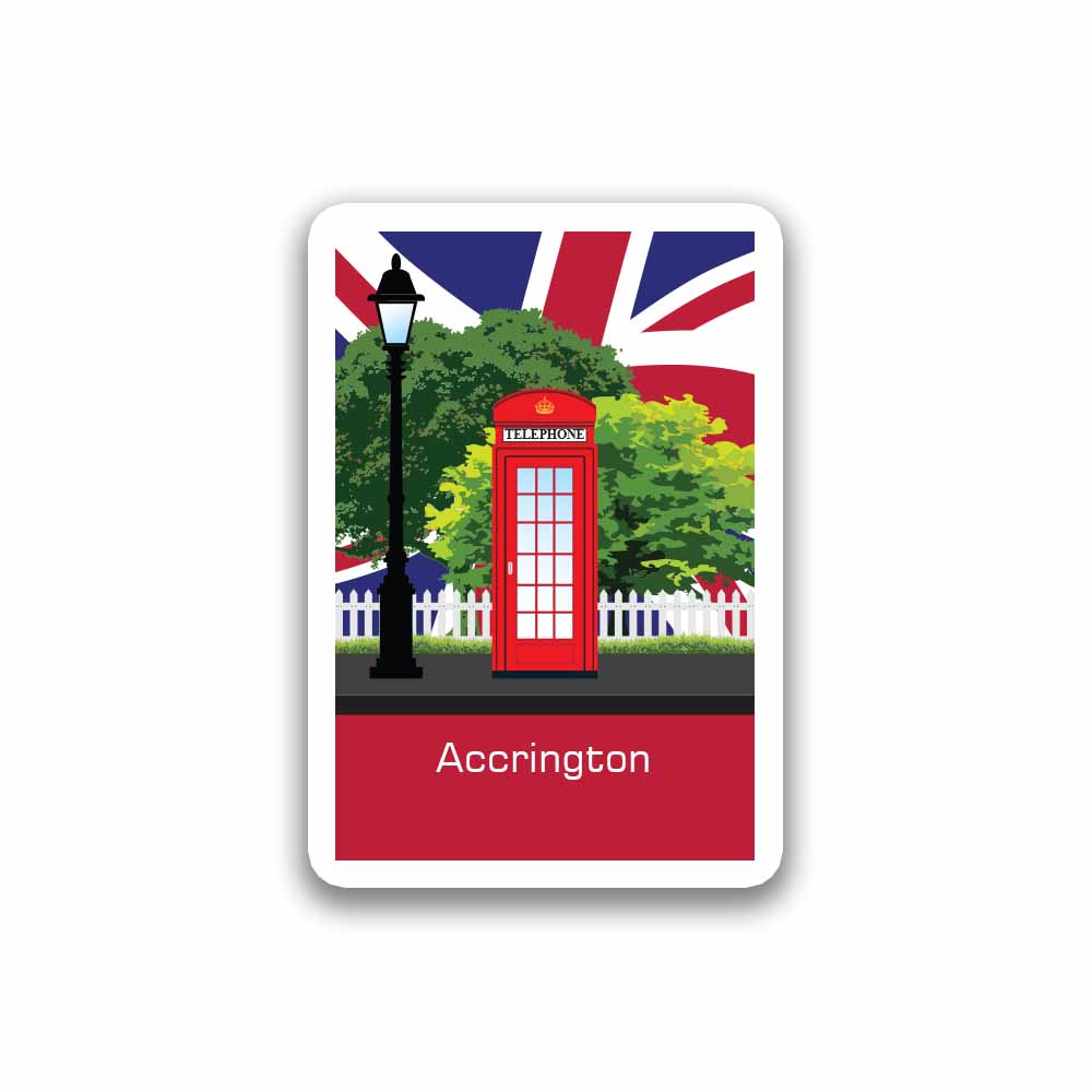 Accrington Red Telephone Fridge Magnet