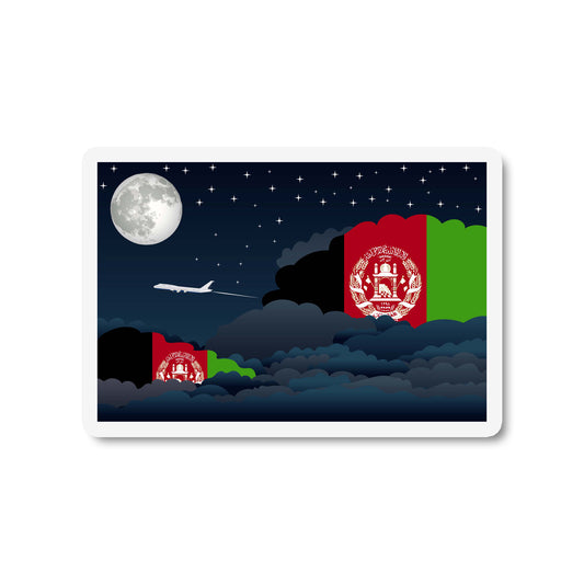 Afghanistan Night Clouds Fridge Magnet