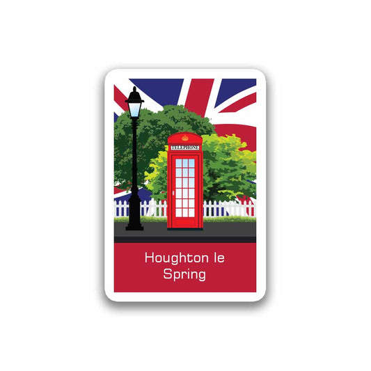 Houghton le Spring Red Telephone Fridge Magnet