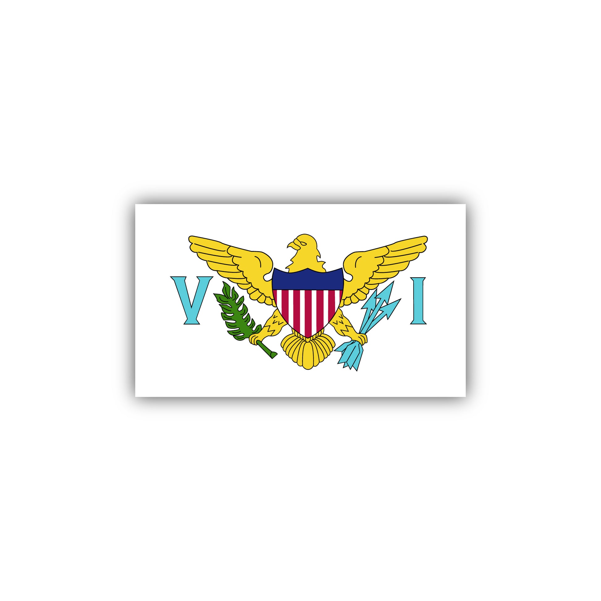 Virgin Islands US Fridge Magnet
