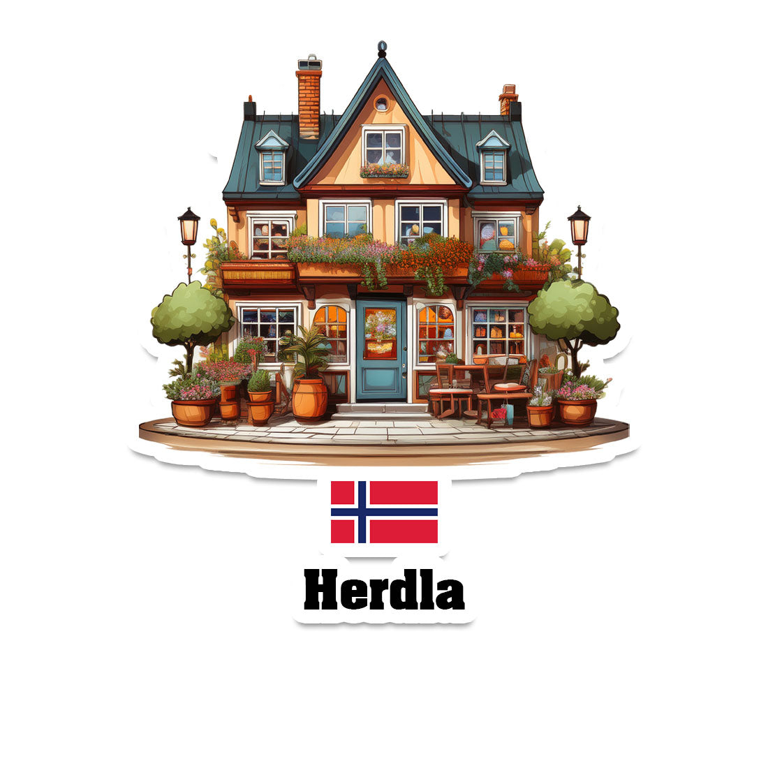 Herdla Fridge Magnet