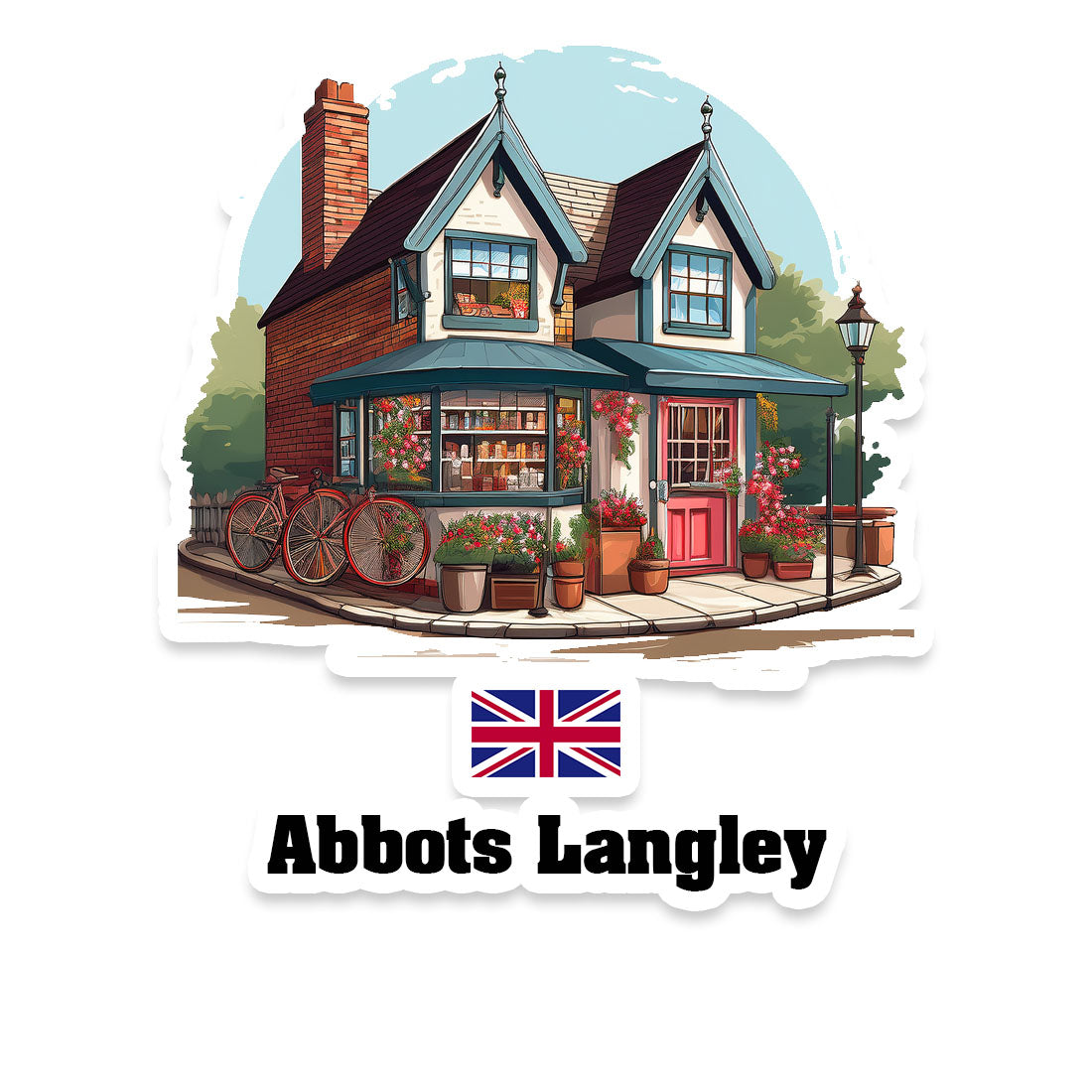 Abbots Langley Fridge Magnet