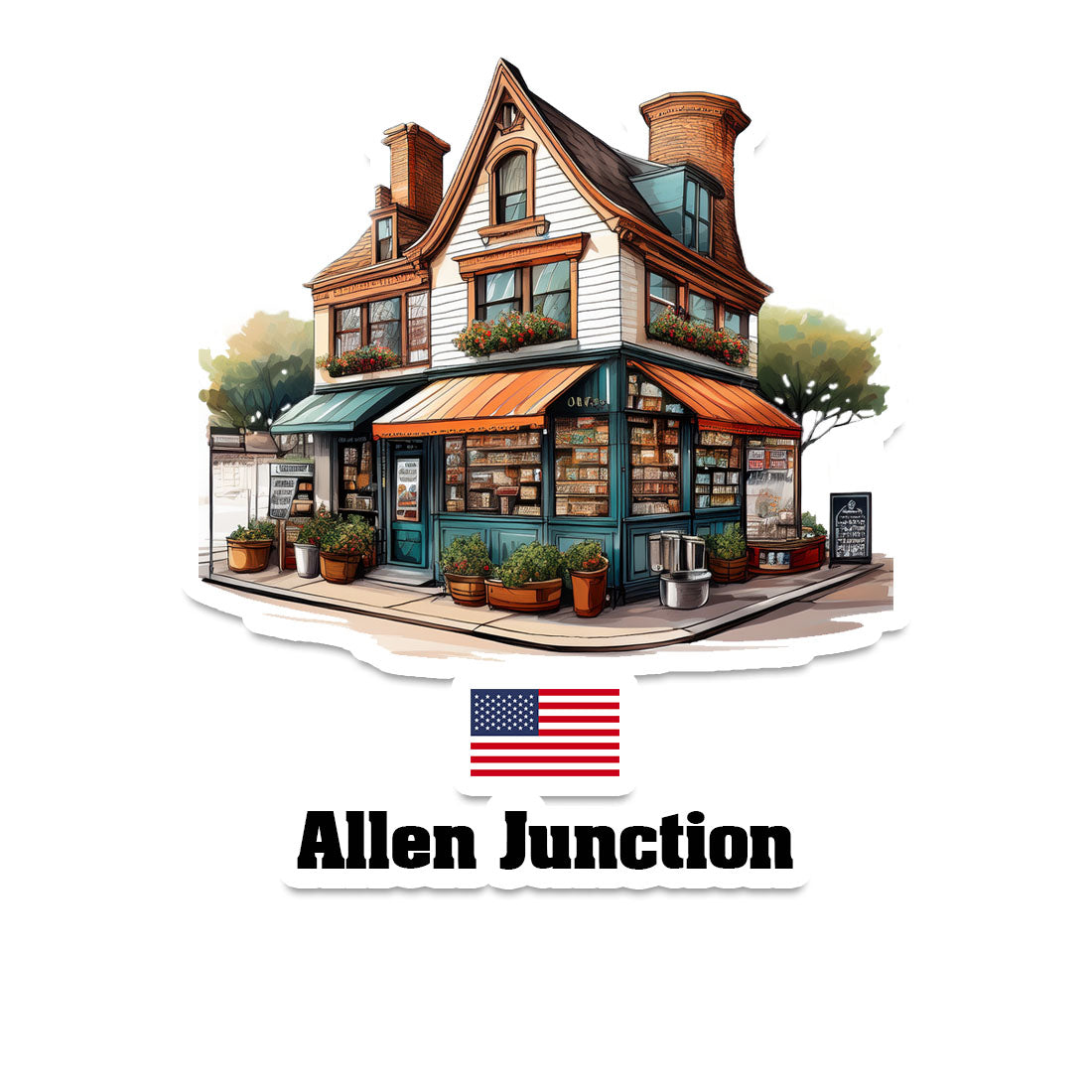 Allen Junction Fridge Magnet