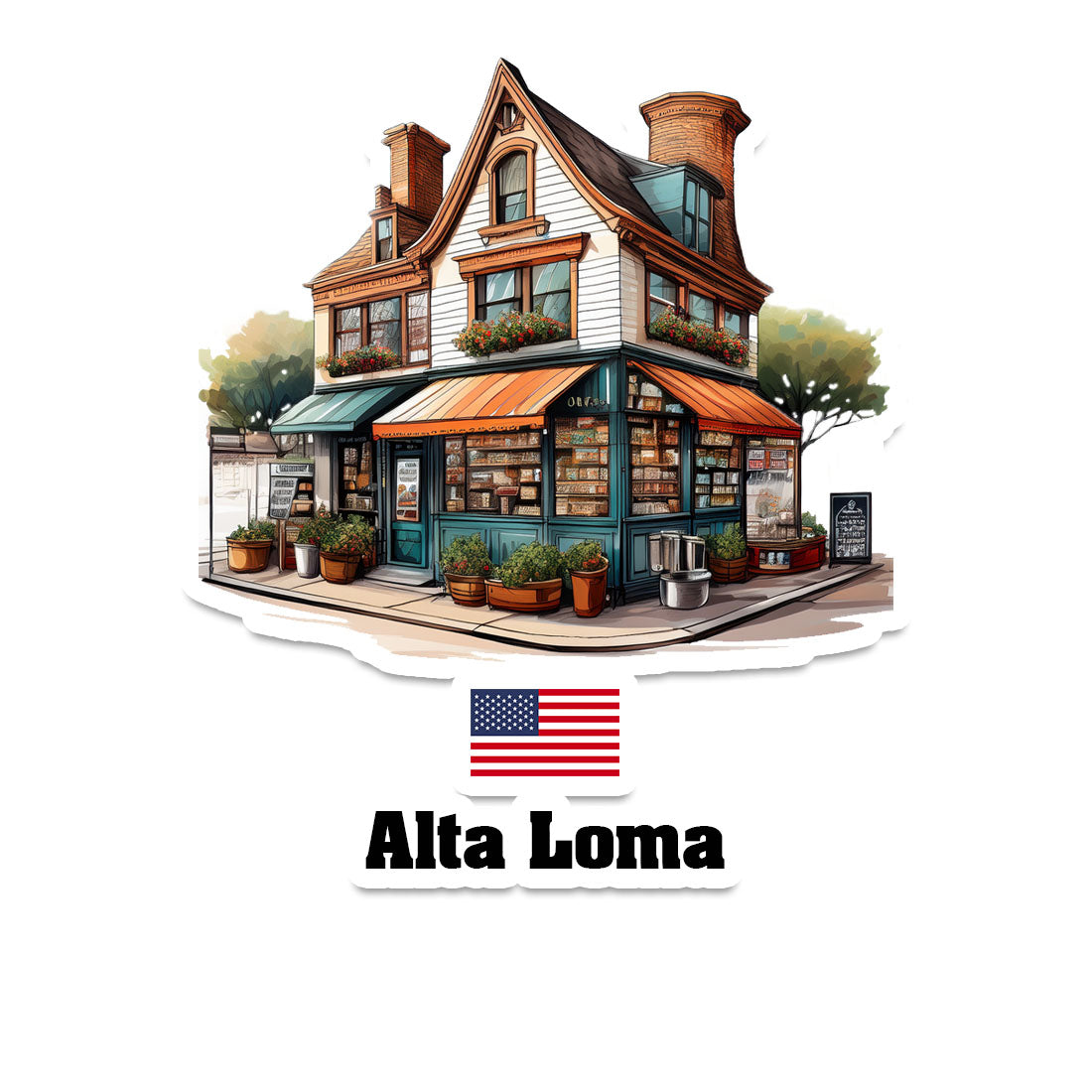 Alta Loma Fridge Magnet