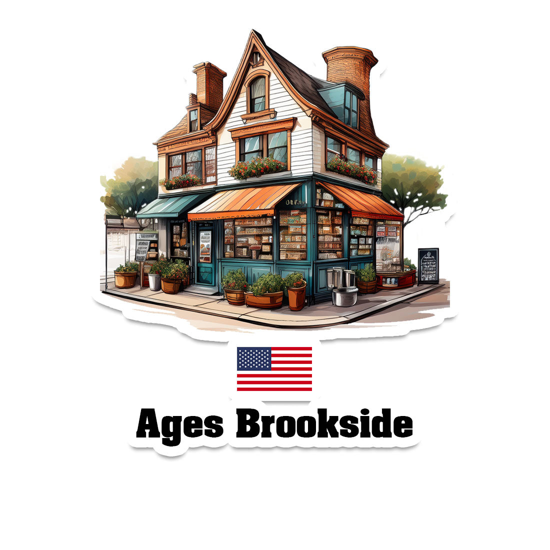 Ages Brookside Fridge Magnet