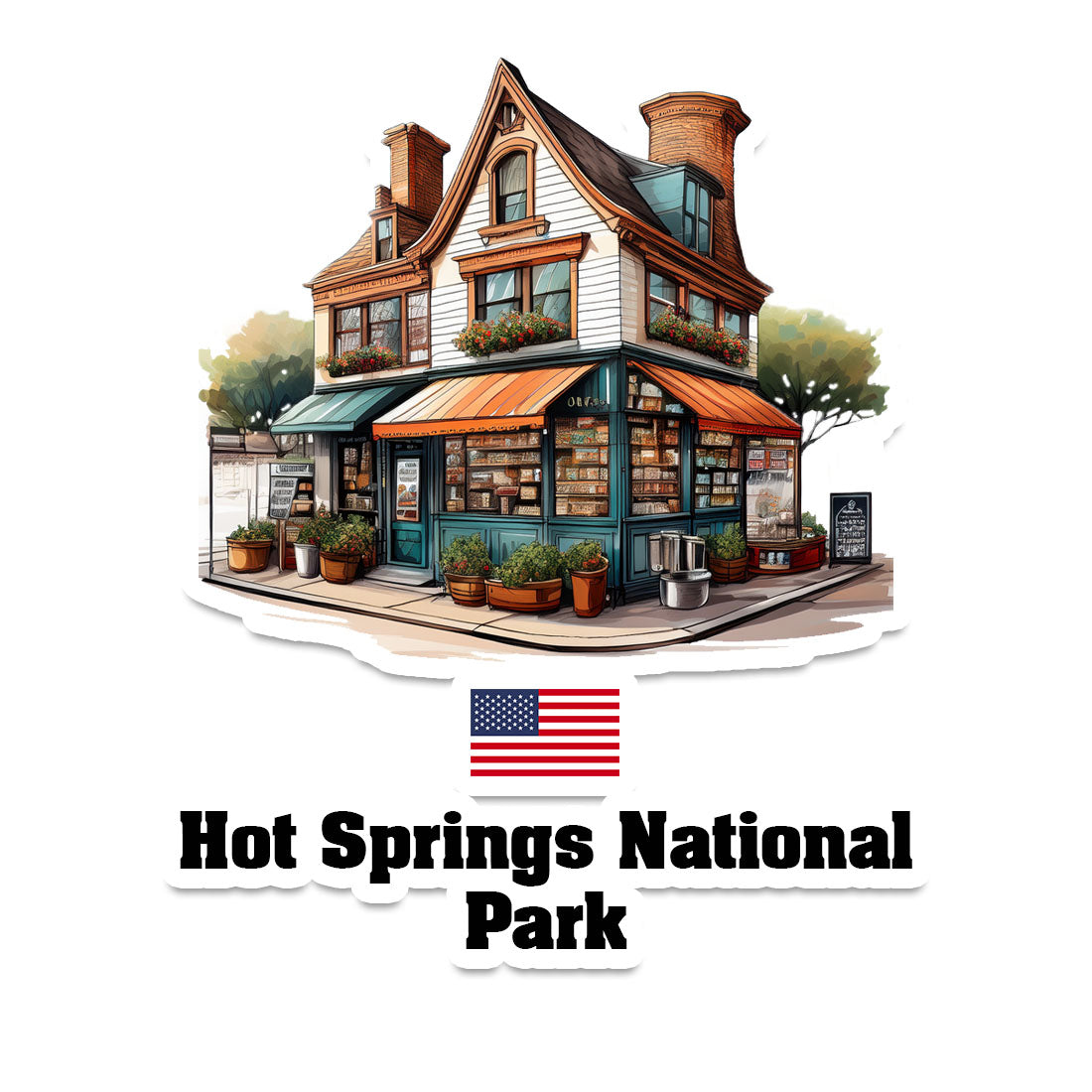 Hot Springs National Park Fridge Magnet