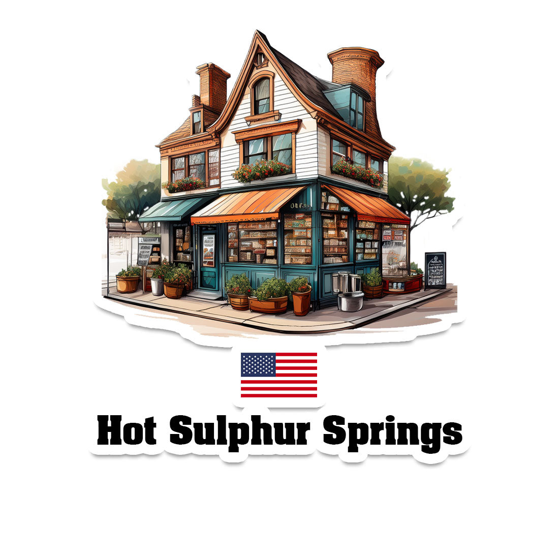 Hot Sulphur Springs Fridge Magnet