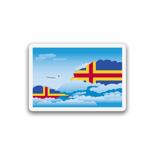 Aland Day Clouds Fridge Magnet