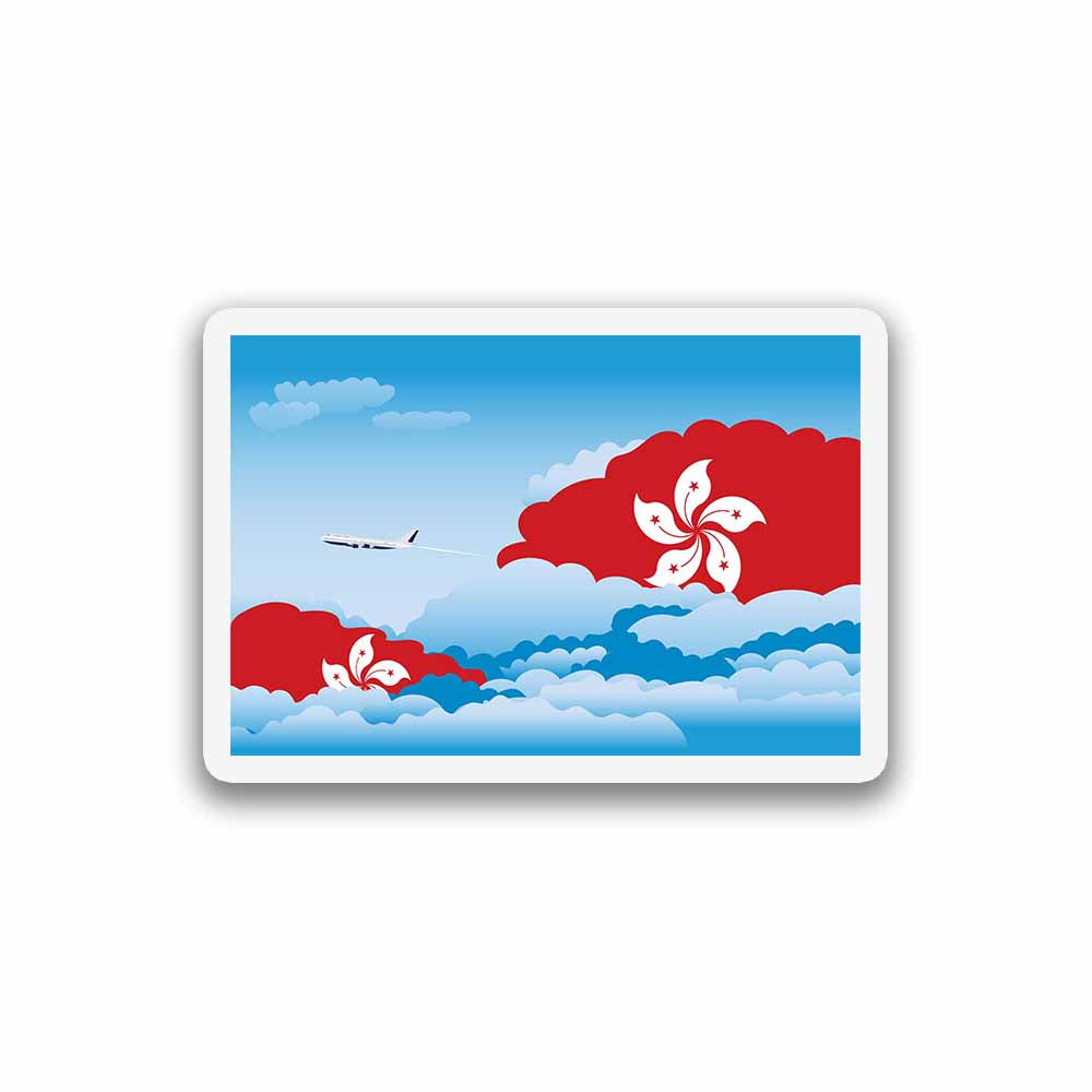 Hong Kong Day Clouds Fridge Magnet