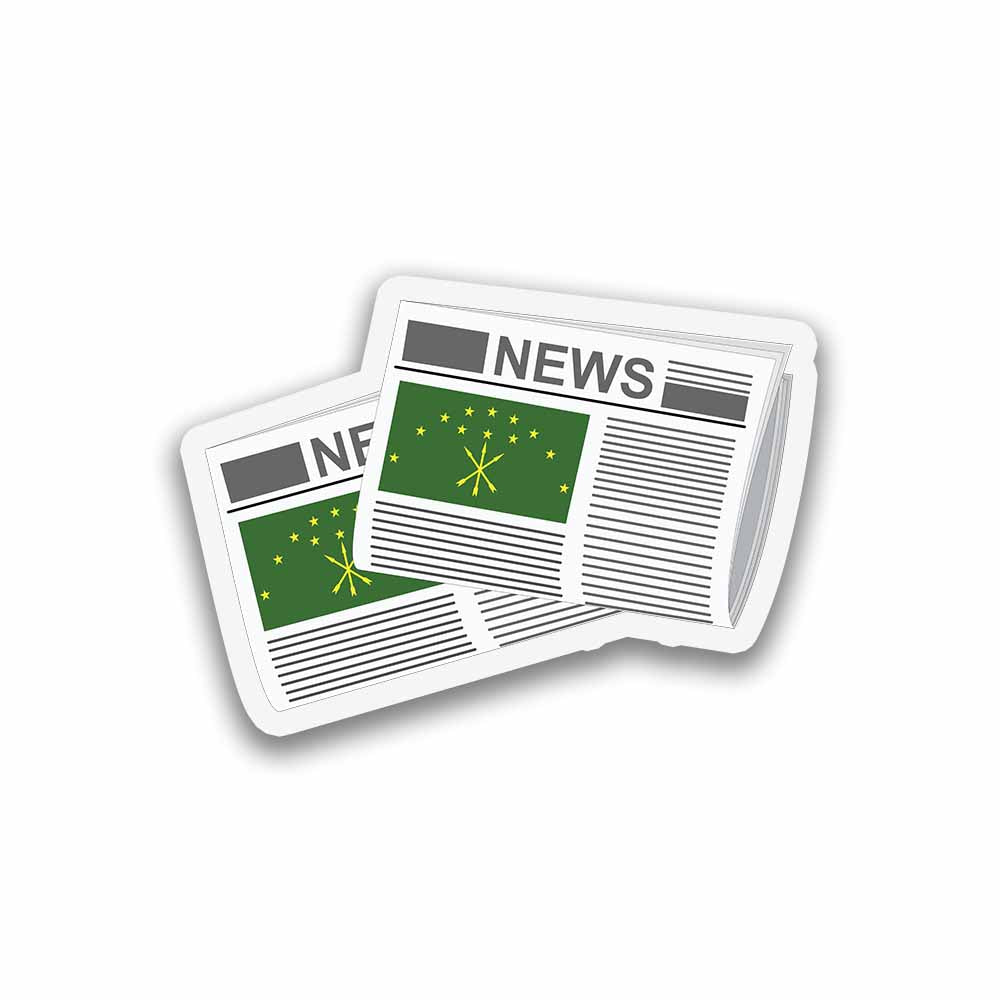 Adygea Newspapers Fridge Magnet