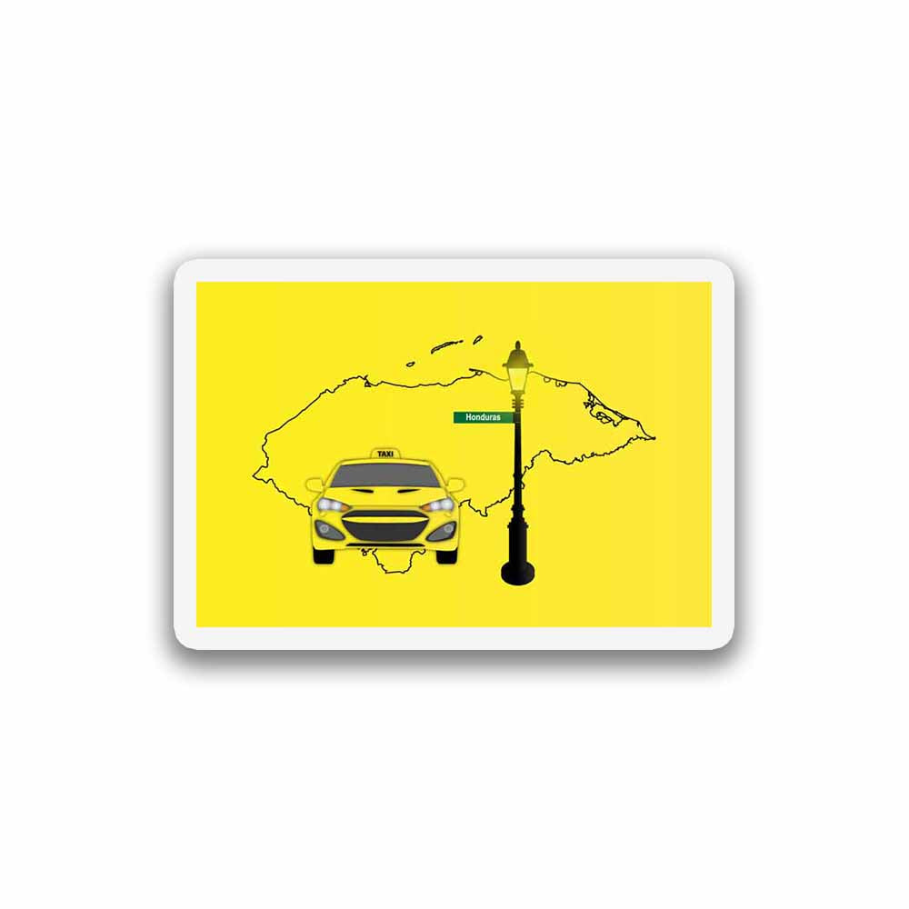 Honduras Taxi Fridge Magnet