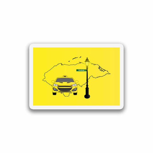 Honduras Taxi Fridge Magnet